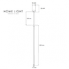 SOLEA 56 VISILICA 8W 3000K CRNA