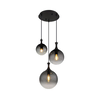 Globo 15885-3H - Luster na sajli DALTON 3xE27/10W/230V prečnik 48 cm crna