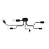 Sollux SL.1447 - Plafonski luster VECTOR 6xE27/15W/230V crna