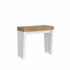 Ityhome Ityhome 90 x 77 konzolna miza bela/rjava, (20847676)