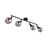 Globo 57904-4 - Spot svetiljka GLYPTAR 4xE14/40W/230V crna