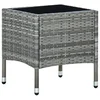 Vrtni stol sivi 40 x 40 x 45 cm od poliratana