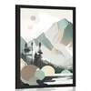 Plakat očarljive Visoke Tatre v skandinavskem dizajnu - 30x45 white