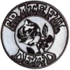 Grateful Dead Black & White Rose Iron-On Patch