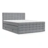 Siva boxspring postelja s prostorom za shranjevanje 200x200 cm Blend – Maison de Reve
