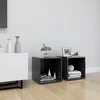 TV ormarići 2 kom sivi 37 x 35 x 37 cm konstruirano drvo