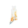 Desigual Obleka  temno zelena / oranžna / bela