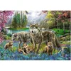Puzzle Wolf Family