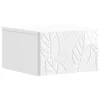 Stolna montirana na zid Bijela visokog sjaja 34,5 x 33 x 20 cm