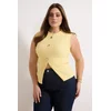 Trendyol Curve Ženska bluza Tbbss25Af00121, Žuta