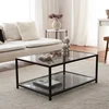 Hanah Home Klub sto 90x40x60?cm Sivo-Crni