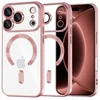 Ovitek Techsuit Luxury Crystal MagSafe za iPhone 17 Pro Max/18 Pro Max - pink