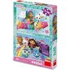 Dino - Puzzle 2x48 Gabinina čarobna hiša: Na mavrici - 40 - 99 kosov