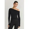 Trendyol Milla Ženska majica Thmss25Ts00004, Crna
