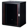 Lande Nazidni ormar 12U dim.600x600mm,staklena vrata,crni,100kg FP Ln-wb-12u6060-bl-f
