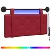 Vidaxl Viseče vzglavje postelje Vinorodna rdeča Umetno usnje