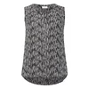 KAFFE CURVE Bluza KCAmi črna/bela