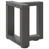 Vidaxl Noge za klubsko mizico v obliki črke T 2 kosa antracit 30x25x(30-31) cm jeklo
