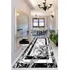 Conceptum Hypnose Tepih Marmor, 80x300cm, Crno-beli