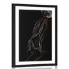 Plakat s paspartujem lepota ženske figure - 60x90 no frame