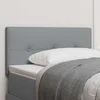 LED glava postelje z LED trakami Svetlo siva 100 cm blago
