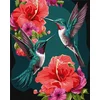Rayher. Slikanje po številkah, Emerald hummingbirds, s kovinskimi barvami