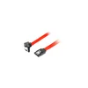 shumee Lanberg podatkovni II sata kabel (3Gb/s) ženski/ženski 0,5 m, kotni kovinski zapahi, rdeč