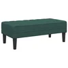 Vidaxl klop z blazino Temno zelena 113 x 57 x 39 cm Žamet