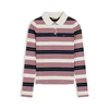 Tommy Jeans Majica temno modra/živo rdeča/bela