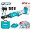 TOTAL Li-ion akumulatorska račna, 20v 2.0ah x1, 3/8, 65NM, kofer