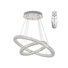 LED prigušiva luster na sajli LED/115W/230V 3000-6500K srebrna + daljinski upravljač