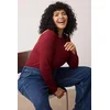 Trendyol Curve Ženska bluza Tbbaw26Af00026, Bordo