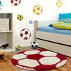 eoshop Otroška preproga Fun shaggy 6001 rdeča (Varianta: okrogla s premerom 100 cm)