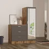 Hanah Home Komoda 60?x72x45cm Bež-Antracit