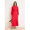 Trendyol Modest Ženska haljina Tctss25Eb00096, Crvena