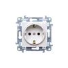 Simon 10 Enojna vtičnica SCHUKO bela 16A 250V IP20 CGSZ1.01/11