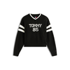 Tommy Jeans Pulover 85 Varsity DW0DW22033 Črna Regular Fit