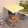 Tenda na automatsko uvlačenje 450 x 300 cm žuto-bijela