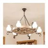 Brilagi - Luster na lancu ROATA 6xE14/40W/230V hrast