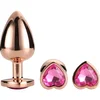 Dream Toys KOMPLET ANALNIH ČEPOV Gleaming Love Rose Gold