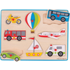 Bigjigs Toys Vstavljive sestavljanke Vozila