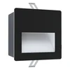EGLO spoljna ugradna zidna LED lampa ARACENA 3,7 W 14 cm crna kvadratna IP65 99574
