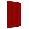 Balkonski zastor crveni 140 x 240 cm od tkanine Oxford