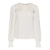 ONLY Bluza ONLMette naravno bela