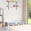 Vidaxl vidaXL Paletna ograja siva 150x50 cm masivni borov les