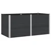 Povišena vrtna gredica Crna 200 x 100 x 91 cm