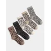 Sinsay - Čarape sa pamukom i leopard dezenom 5 kom - šareno