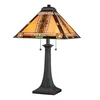 Quoizel QZ-NAVAJO-TL-VB - Stona lampa Tiffany NAVAJO 2xE27/60W/230V
