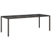 Stol za vrt Smeđa 250 x 100 x 75 cm poliratan
