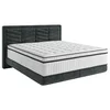 Carryhome POSTELJA BOXSPRING 140 cm x 200 cm , tekstil črna